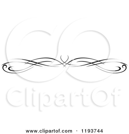 Clipart of a Black and White Page Border Rule 4 - Royalty Free Vector Illustration by Vector Tradition SM