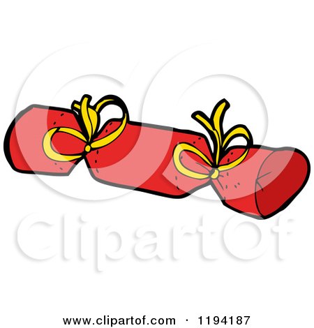 Cartoon of a Firecracker - Royalty Free Vector Illustration by lineartestpilot