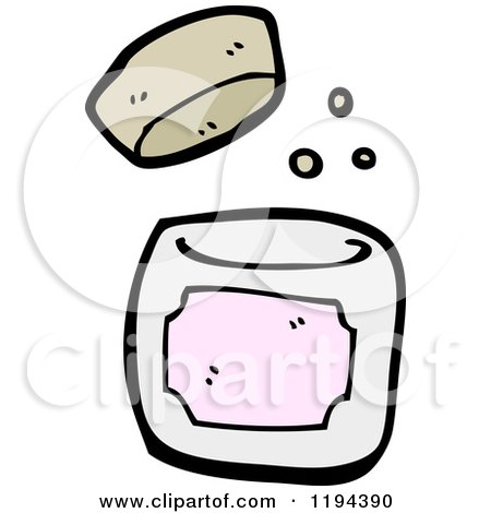 Cartoon of an Old Fashioned Jar - Royalty Free Vector Illustration by lineartestpilot
