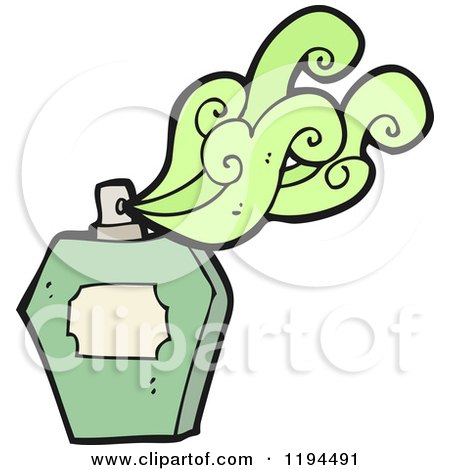 Cartoon of a Perfume Bottle - Royalty Free Vector Illustration by lineartestpilot