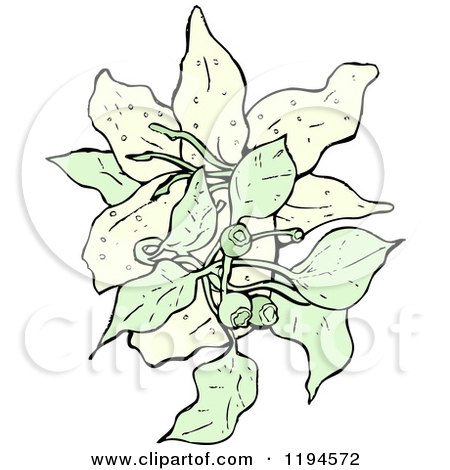 Clip Art of Wildflowers - Royalty Free Vector Illustration by lineartestpilot