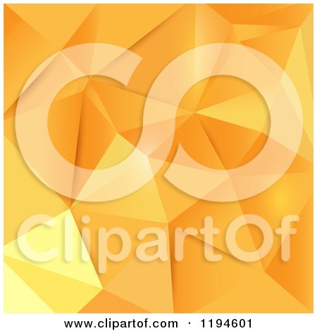 Clipart of an Abstract Orange Geometric Background - Royalty Free Vector Illustration by KJ Pargeter