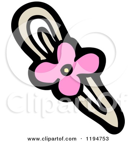 Cartoon of a Flower Design - Royalty Free Vector Illustration by lineartestpilot
