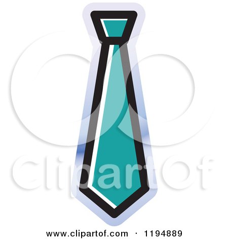 Clipart of a Business Tie Office Icon - Royalty Free Vector Illustration by Lal Perera