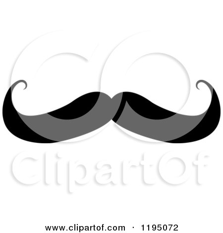 Clipart of a Black Moustache 12 - Royalty Free Vector Illustration by Vector Tradition SM