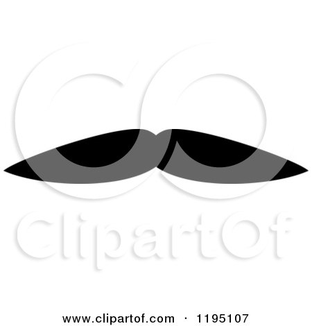 Clipart of a Black Moustache 7 - Royalty Free Vector Illustration by Vector Tradition SM