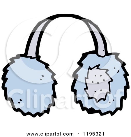 Cartoon of Earmuffs - Royalty Free Vector Illustration by lineartestpilot