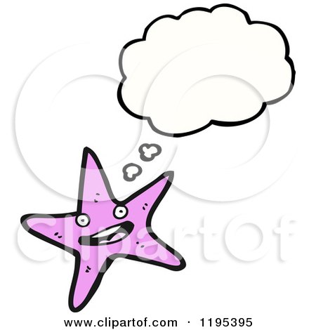 Cartoon of a Starfish - Royalty Free Vector Illustration by lineartestpilot