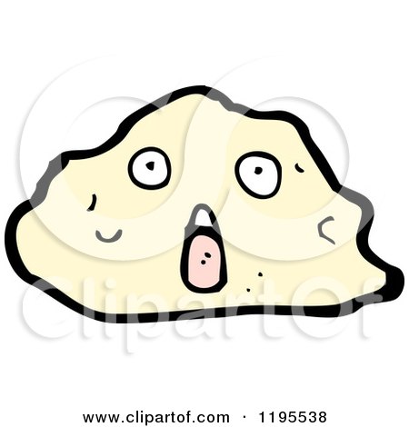 Cartoon of a Rock with a Face - Royalty Free Vector Illustration by