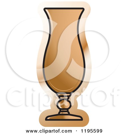 Clipart of a Hurricane Glass - Royalty Free Vector Illustration by Lal Perera