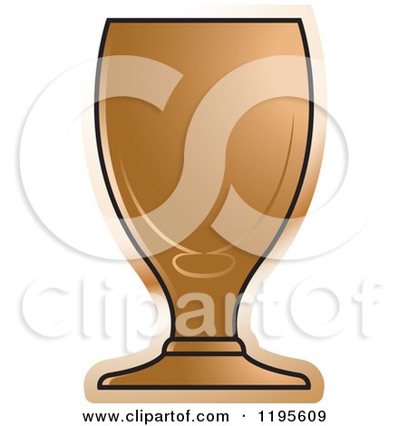 Clipart of a Benquet Glass - Royalty Free Vector Illustration by Lal Perera