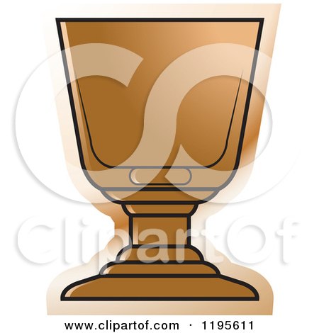 Clipart of a Footed Rock Glass - Royalty Free Vector Illustration by Lal Perera