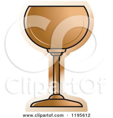 Clipart of a Grande Wine Glass - Royalty Free Vector Illustration by Lal Perera