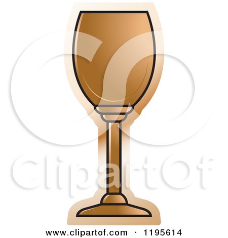 Clipart of a Wine Glass 2 - Royalty Free Vector Illustration by Lal Perera