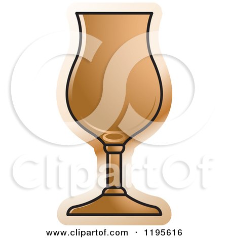 Clipart of a Poco Grande Glass - Royalty Free Vector Illustration by Lal Perera