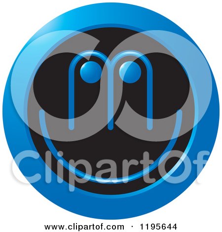 Clipart of an Abstract M U Logo - Royalty Free Vector Illustration by Lal Perera