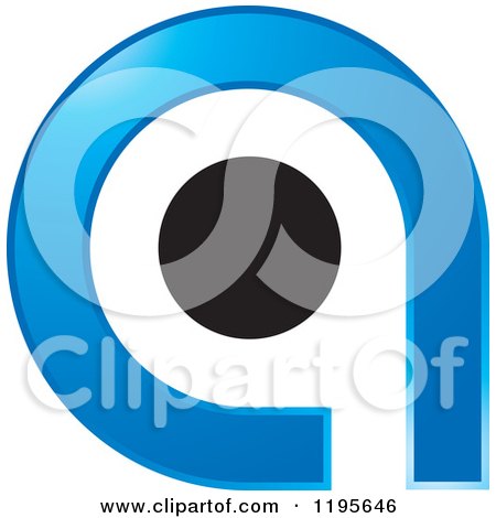 Clipart of an Abstract a and Q Logo - Royalty Free Vector Illustration by Lal Perera