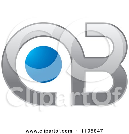 Clipart of an Abstract a Q and B Logo - Royalty Free Vector Illustration by Lal Perera