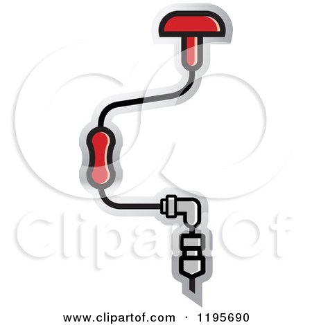 Clipart of a Brace Tool Icon - Royalty Free Vector Illustration by Lal Perera