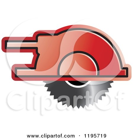 Clipart of a Wood Cutter Tool Icon - Royalty Free Vector Illustration by Lal Perera