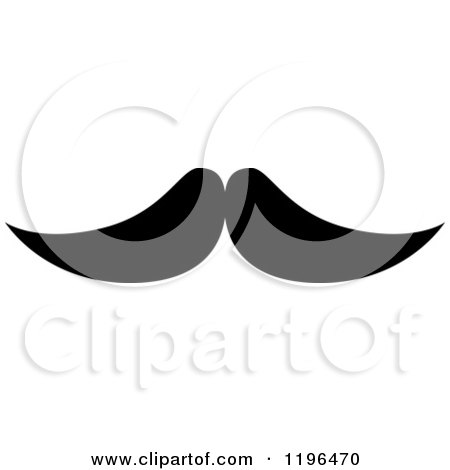 Clipart of a Black Moustache 28 - Royalty Free Vector Illustration by Vector Tradition SM