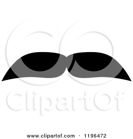 Clipart of a Black Moustache 26 - Royalty Free Vector Illustration by Vector Tradition SM