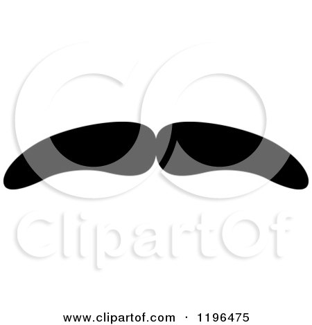 Clipart of a Black Moustache 19 - Royalty Free Vector Illustration by Vector Tradition SM