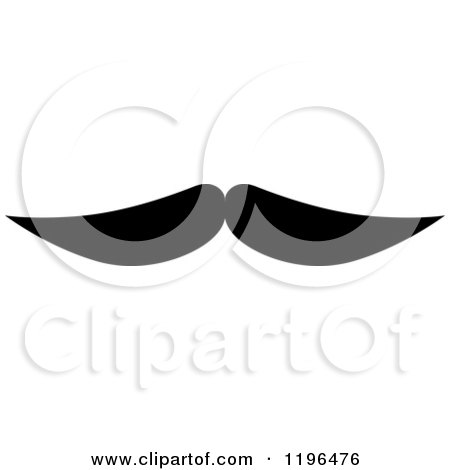 Clipart of a Black Moustache 20 - Royalty Free Vector Illustration by Vector Tradition SM