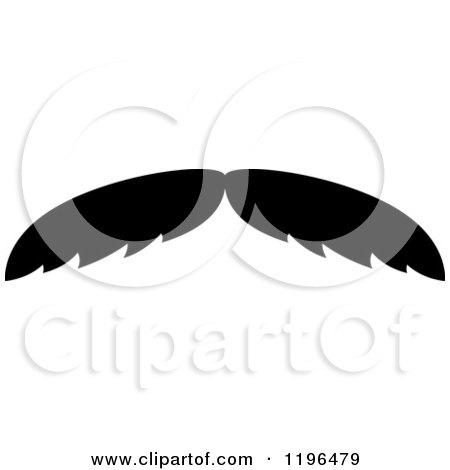 Clipart of a Black Moustache 23 - Royalty Free Vector Illustration by Vector Tradition SM