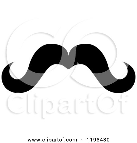 Clipart of a Black Moustache 24 - Royalty Free Vector Illustration by Vector Tradition SM