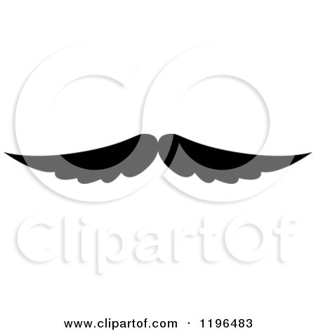 Clipart of a Black Moustache 31 - Royalty Free Vector Illustration by Vector Tradition SM
