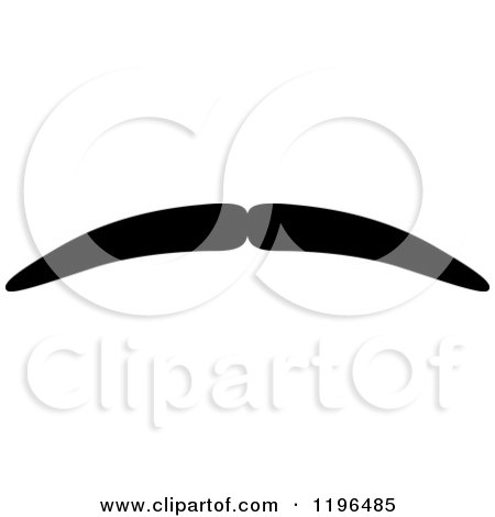 Clipart of a Black Moustache 17 - Royalty Free Vector Illustration by Vector Tradition SM