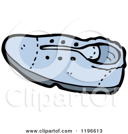 Cartoon of a Shoe - Royalty Free Vector Illustration by lineartestpilot