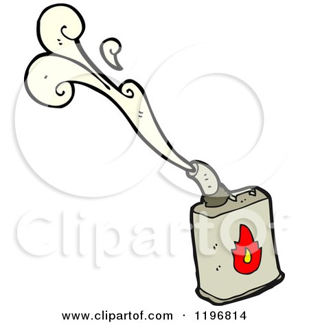Cartoon of a Gasoline Can - Royalty Free Vector Illustration by lineartestpilot