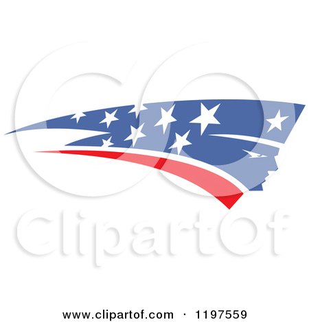Clipart of Patriotic Stars - Royalty Free Vector Illustration by Johnny Sajem