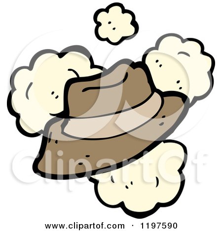 Cartoon of a Man's Hat - Royalty Free Vector Illustration by lineartestpilot