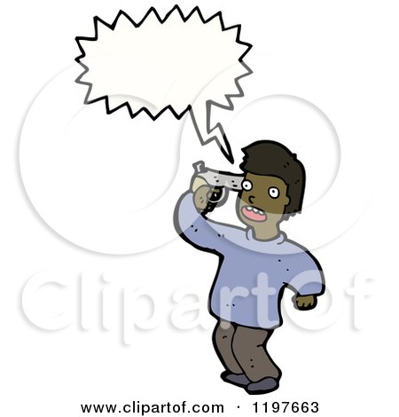 Cartoon of a Man Commiting Suicide - Royalty Free Vector Illustration by lineartestpilot