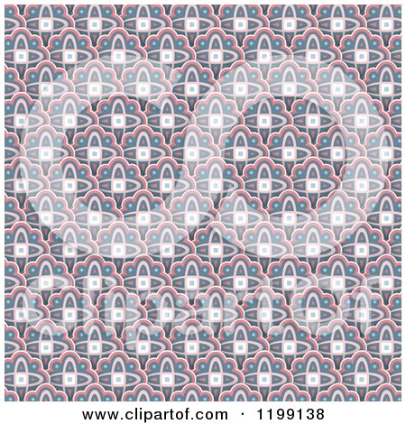Clipart of a Retro Background Pattern - Royalty Free Vector Illustration by KJ Pargeter