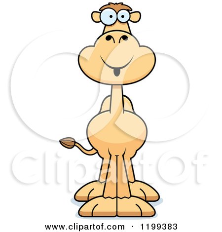 Cartoon of a Surprised Camel - Royalty Free Vector Clipart by Cory Thoman