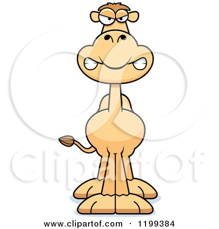 Cartoon of a Mad Camel - Royalty Free Vector Clipart by Cory Thoman