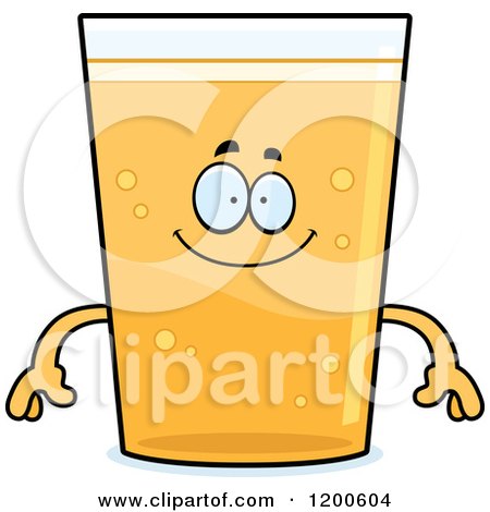 Cartoon of a Happy Beer Mascot - Royalty Free Vector Clipart by Cory Thoman