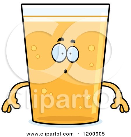 Cartoon of a Surprised Beer Mascot - Royalty Free Vector Clipart by Cory Thoman
