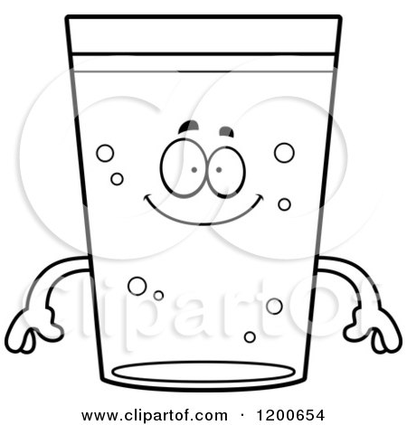 Cartoon of a Black and White Happy Beer Mascot - Royalty Free Vector Clipart by Cory Thoman