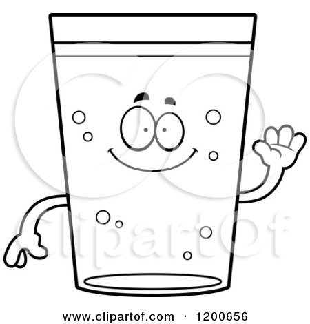 Cartoon of a Black and White Friendly Waving Beer Mascot - Royalty Free Vector Clipart by Cory Thoman