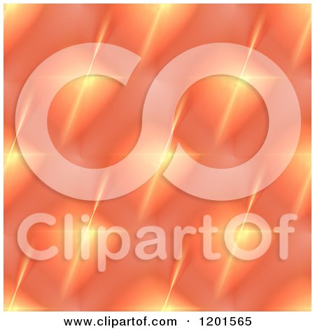 Clipart of a Background Pattern of Orange Fractal Stars - Royalty Free CGI Illustration by oboy
