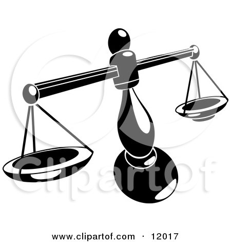 Balancing Weighing Scale Clipart Illustration by AtStockIllustration