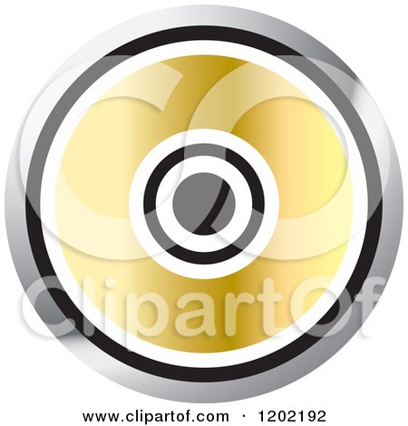 Clipart of a Computer Software Cd Icon - Royalty Free Vector Illustration by Lal Perera
