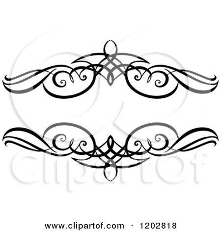 Clipart of a Vintage Black and White Ornate Frame 4 - Royalty Free Vector Illustration by Vector Tradition SM