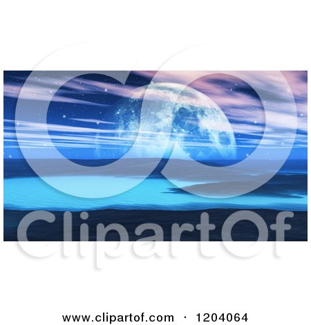 Clipart of a 3d Foreign Planet Landscape - Royalty Free CGI Illustration by KJ Pargeter