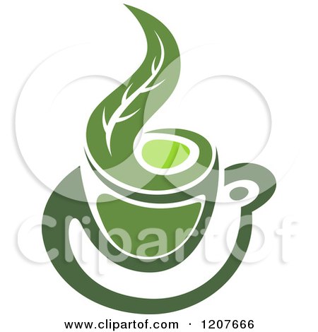 Clipart of a Cup of Green Tea or Coffee 18 - Royalty Free Vector Illustration by Vector Tradition SM
